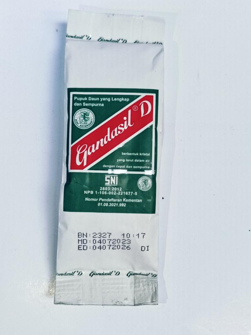 Product Introduction of Pupuk GANDASIL D 100gr - Pupuk Daun Terlengkap dan Terlaris Tanaman Kalium 23