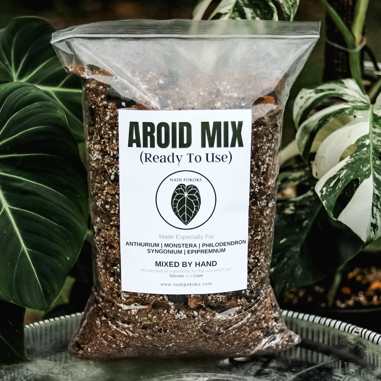 AROID MIX (Ready To Use) Soil Mix by NADI Pokoks especially for Anthurium Monstera Philodendron Syngonium Begonia baja air