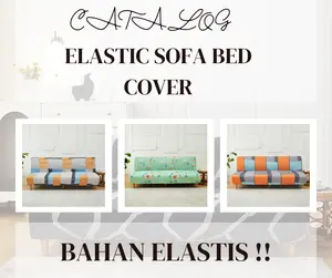 Elastic Sofa Bed Cover Medium / Penutup Sarung Sofa Bed Elastis Bermotif Stretch Halus Murah