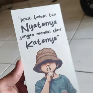 ￼Hiasan Dinding Kamar Kata Kata Motivasi Poster Kayu MDF Walldecor 10X20 Pajangan Kamar Aesthetic