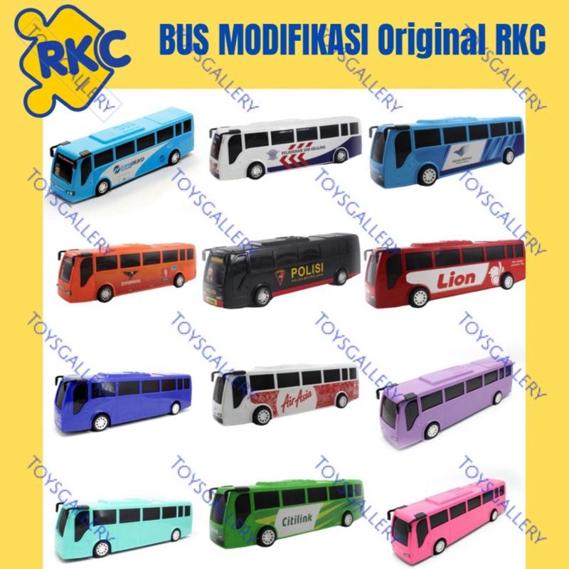 Mainan kendaraan Bus polisi Bus transjakarta Friction RKC 2041-1/4 ...