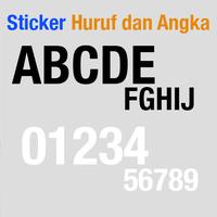 Gambar Stiker Sticker Huruf Angka Alphabet Nomor Dekorasi Tempel - 5cm, Hitam dari TB.Mutiara Jaya Kota Administrasi Jakarta Utara 1 Tokopedia
