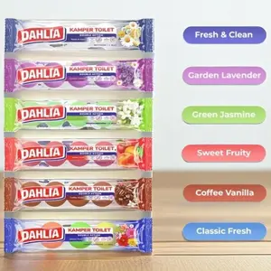 DAHLIA Kamper Ball Toilet Isi 5 200gr Garden Lavender Green Jasmine Sweet Fruity Coffee Vanilla Classic Fresh Menyegarkan Kamar Mandi Mengusir Serangga Menghilangkan Bau