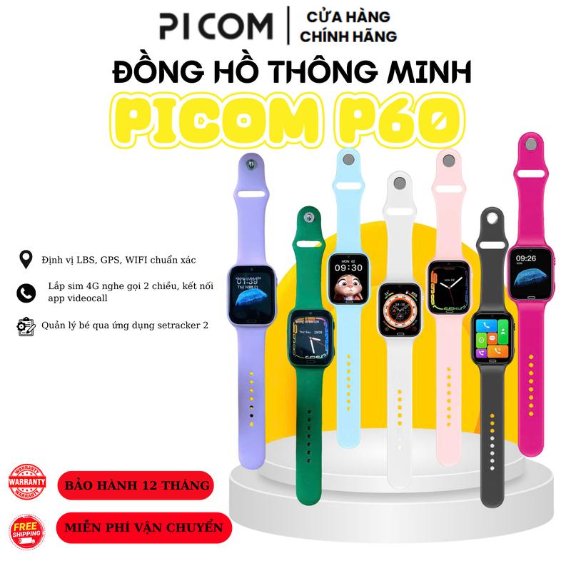 Đồng Hồ Lắp Sim Nghe Gọi Định Vị Picom P60 Cho Bé