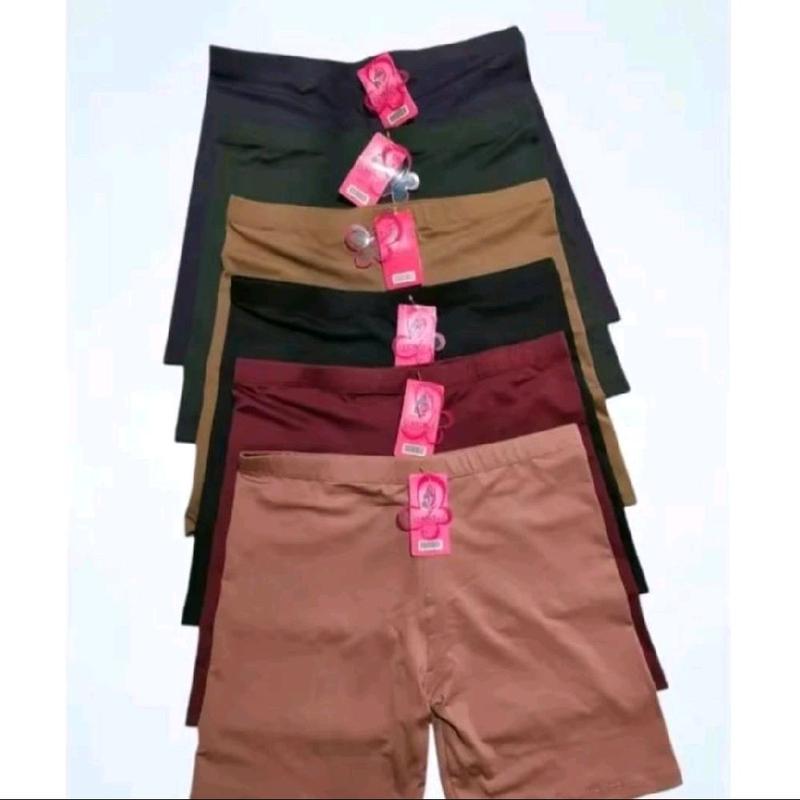 paket 3pcs shot bahan sapndexs jersi berkualitas Shorts kpop regular leggings Celana Wanita Pendek 4