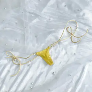 PRODUK TERBARU! Sexy Lingerie Bikini Thong Triangle Micro Sexy Mini String Mesh Vback Ladies Tback Extra Strappy Sexy Ladies V-Strings plus size