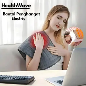 HealthWave/Bantal penghangat eletrik/Eletrik heating pad/Selimut pemanas eletrik/Terapi penghangat badan/Selimut penghangat eletrik/Bantal pijat Rileksasi