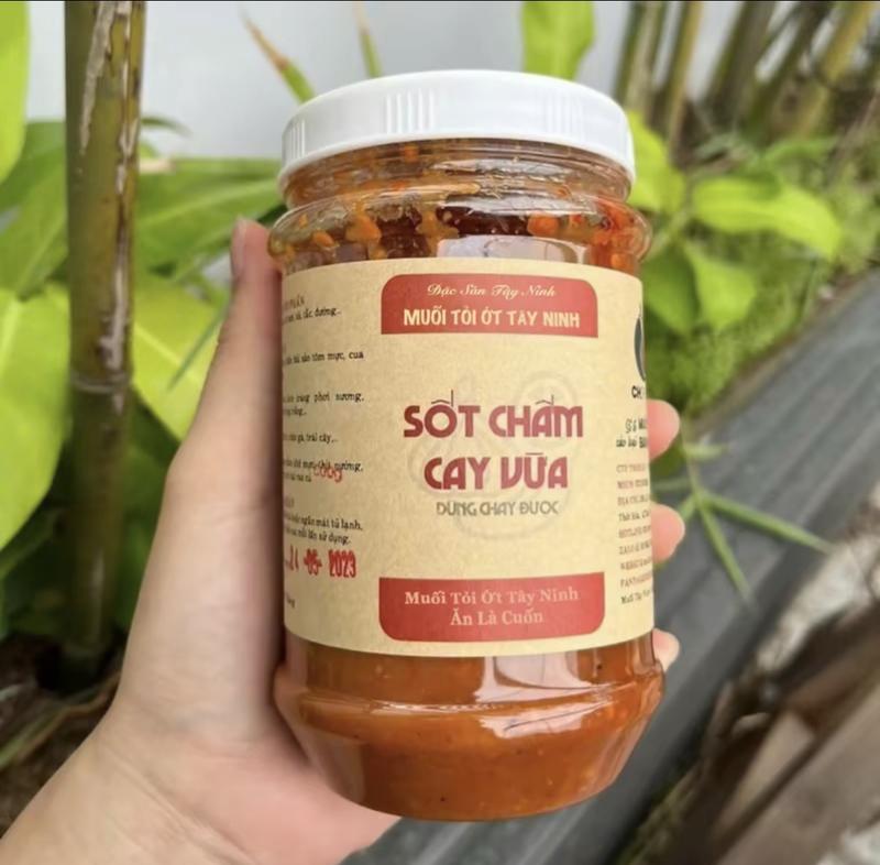 [Chính Hãng] Cay Vừa- Sốt Chấm Tỏi Ớt Tây Ninh,Muối Chấm Siêu Cay-Cay Vừa,Muối Chú Hải Chua Cay Mặn Ngọt  ăn là cuốn, chấm là