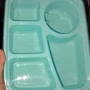 Lunch Box Hana Sekat 5-Kotak Bekal Mbg 5 Sekat-Kotak Makan Premium Bahan Tebal Kokoh Tidak Mudah Pecah BPA Free Aman untuk Kesehatan