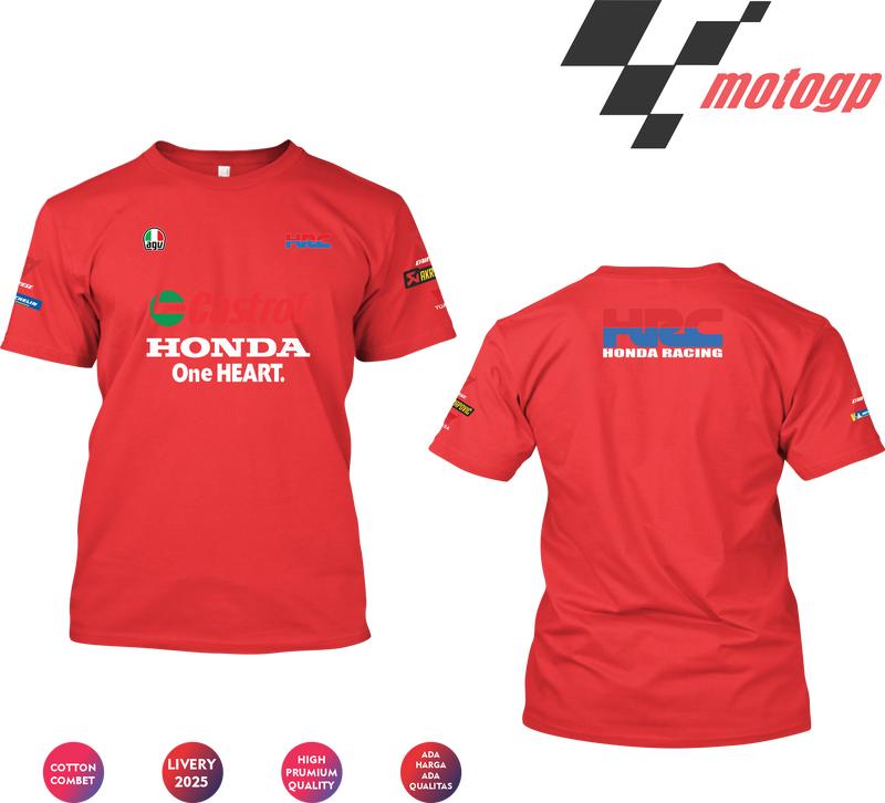 Kaos MotoGP Livery 2025 Team HONDA HRC // Cotton combed 24s 1