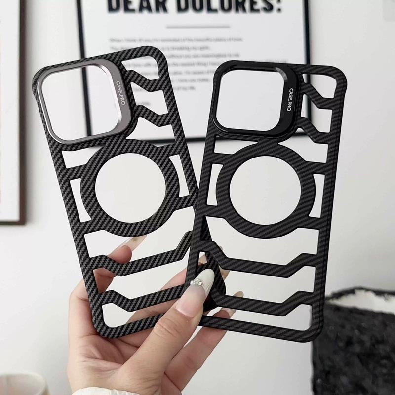 Maze Skeleton Carbon Case for iPhone 11 12 13 14 15 16 Promax Pro Aztech Case Carbon PC Softcase 2