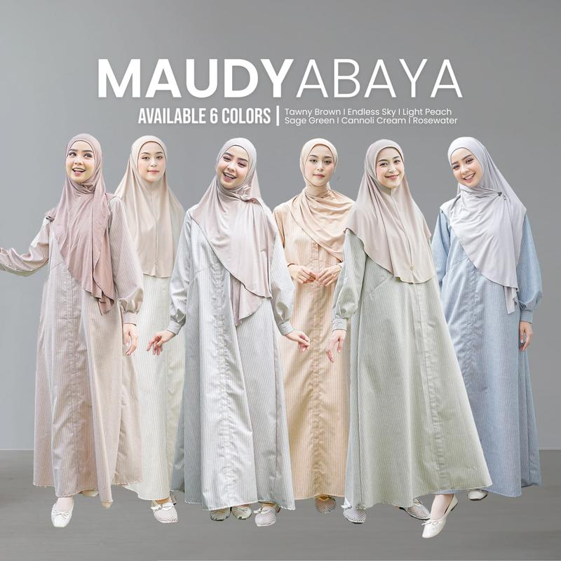 MAUDY ABAYA BY LIDIA HADIWINOTO (ABAYA SAJA) |ABAYA LH |ABAYA POLOS Gamis Dewasa 1