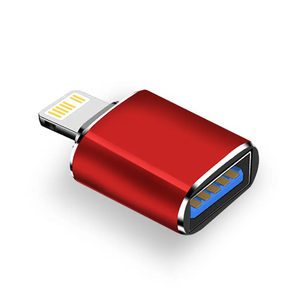 USB3.0 To Lightning Adapter OTG For iPhone iPad Fast Charging Lighting Male to USB Female Adapter For ios 13 above Phones Accessories Smartphone Cellphone Electronic Mobile Charger
