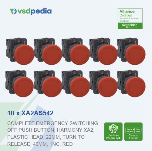 Gambar SCHNEIDER ES XA2A,TURN TO RELEASE,DIA40,RED,1NC XA2AS542 X 10 dari vsdpedia Kota Administrasi Jakarta Timur Tokopedia