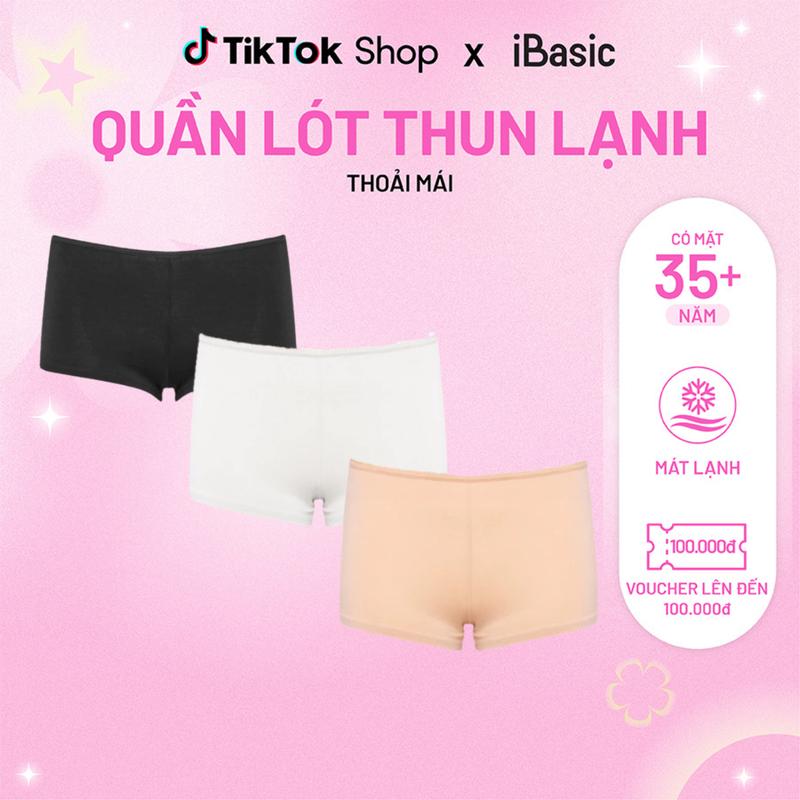 Combo 3 quần lót  mặc váy iBasic boyshort V107 Bamboo Ong
