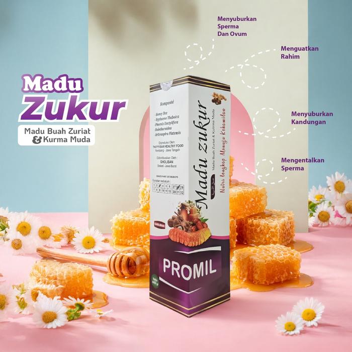 Gambar Madu Promil Zukur Gholiban Zuriat Kurma 460 gr dari Wahana Herbal Kota Bekasi Tokopedia