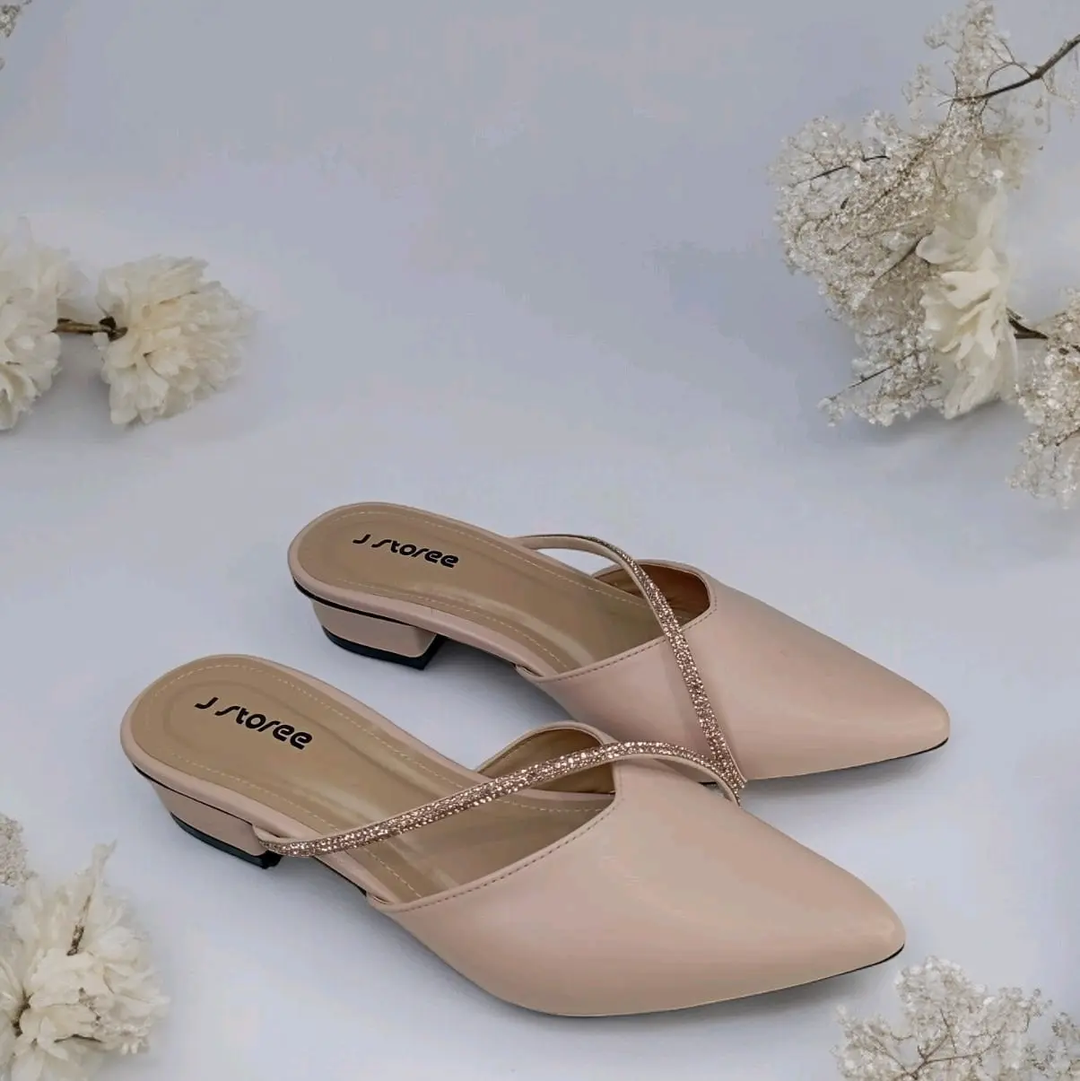 JS_04 SANDAL FLAT BAKPAO WANITA Shoes