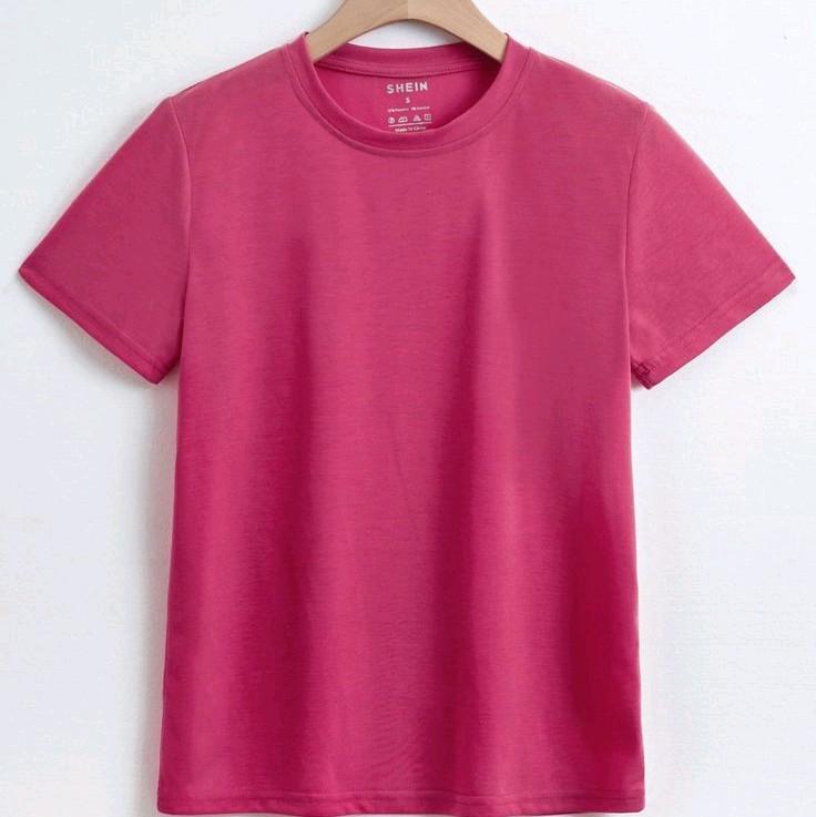 Kaos Polos Anak Pink Fanta Cotton Combat 30s 3