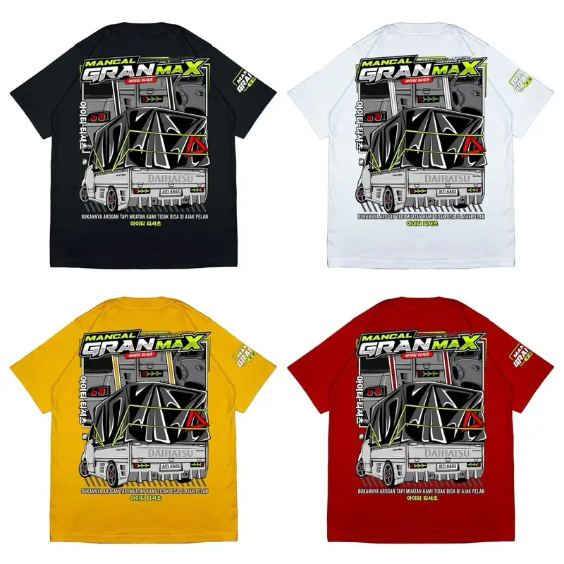 Kaos Atasan Mancal Gran Max Pick Up Original Modifikasi Terbaru Katun Hitam 2