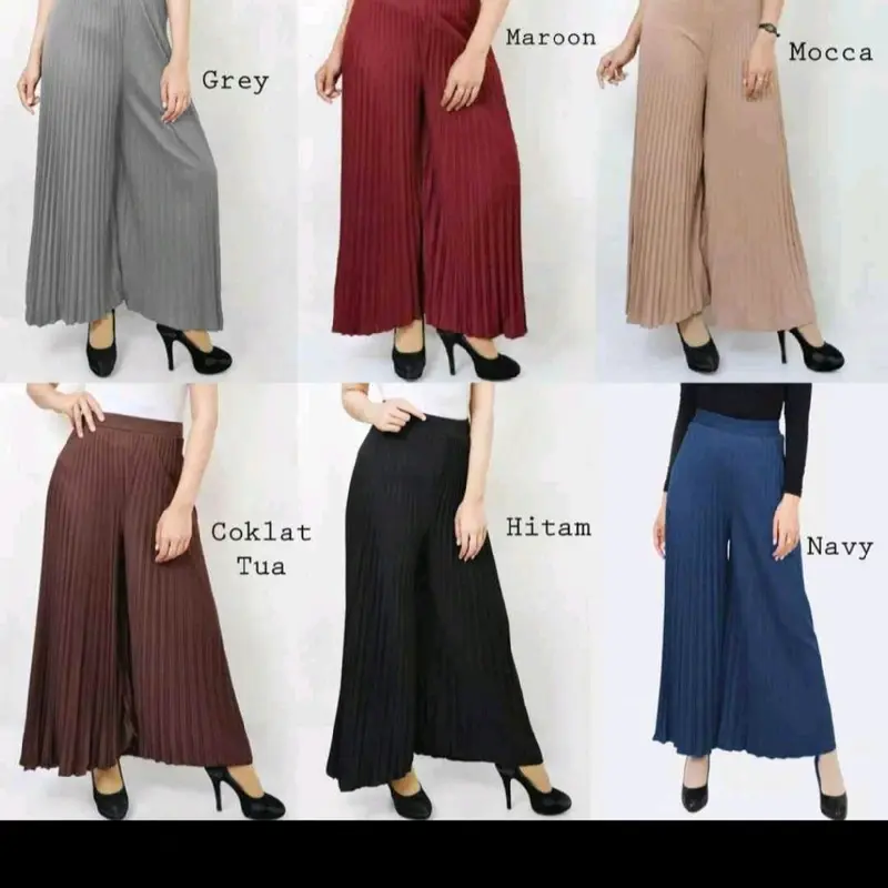 Kulot plisket dewasa / celana plislet wanita 1