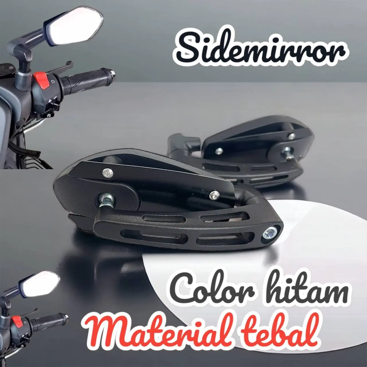 Prospeed 4303 CARBON SIDE MIRROR BOLEH LIPAT SIMPAN SESUAI UNTUK SEMUA MOTOR LIKE Y15ZR Y16ZR LC135 RSX150 RS150R  NVX XMAX KRISS EX5 Automotive Motorcycle Accessories Alloy Handle