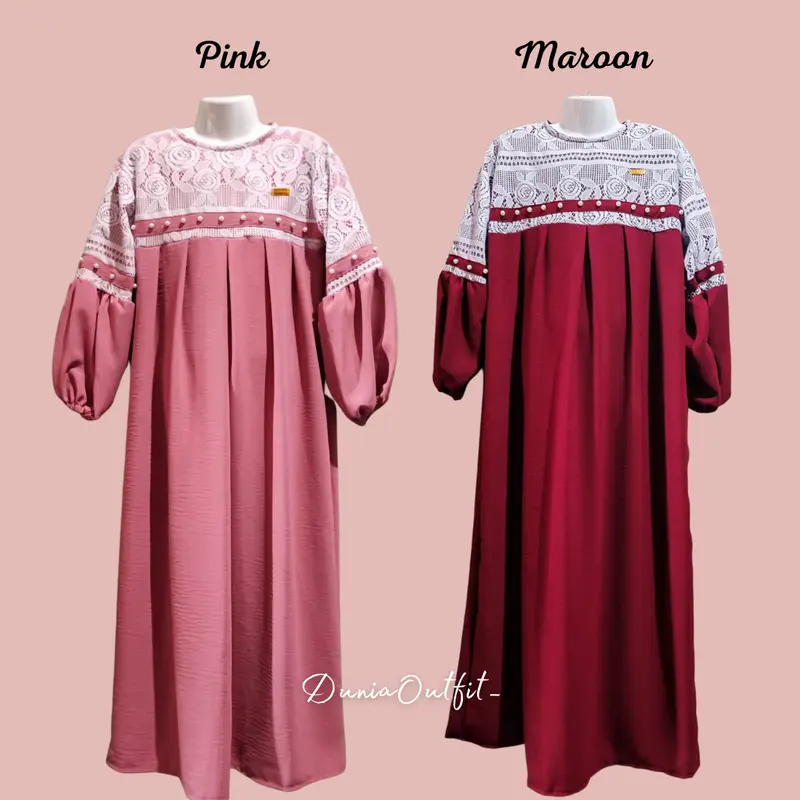 Dress Crinkle Brokat Terbaru untuk Anak dan Dewasa - Fashion, Kids 4