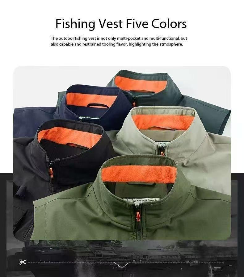 Product Introduction of Áo Vest Nam, Hàng Mới Về, Thích Hợp Cho Mùa Xuân Và Mùa Thu, Thể Thao Giải Trí Ngoài Trời, Dáng Rộng Và Ngoại Cỡ, Áo Khoác Câu Cá, [Afewf] Menswear 8