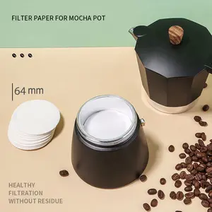 Kertas Saringan Kopi Coffee Filter Paper Moka Pot 100 PCS 64mm - OJ-1 - White