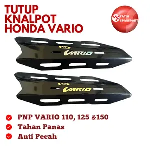 Cover Knalpot Vario Techno 125 OLD NEW-Vario 150 NEW Anti Pecah PNP Tanpa Baut Pelindung Knalpot Tutup Tameng Honda Universal Motorcycle