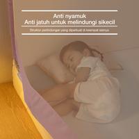 Gambar [PROMO] Medoga Kelambu Tidur Minimalis Anti Jatuh Anti Nyamuk Tenda Bayi & Dewasa Jumbo Kotak 120 160 180 200 - Pink, 160 x 200 dari kelambu medoga Kota Tangerang Selatan 3 Tokopedia