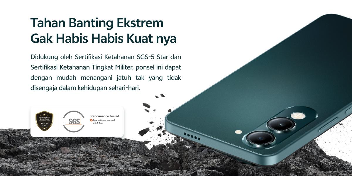 [Online Exclusive] vivo Y19sGT 5G - Dimensity 6300 5G, 5500mAh Tahan Lama, NFC Multifunctions, Tahan Banting & Hujan, 50MP Kamera Utama, AI Erase