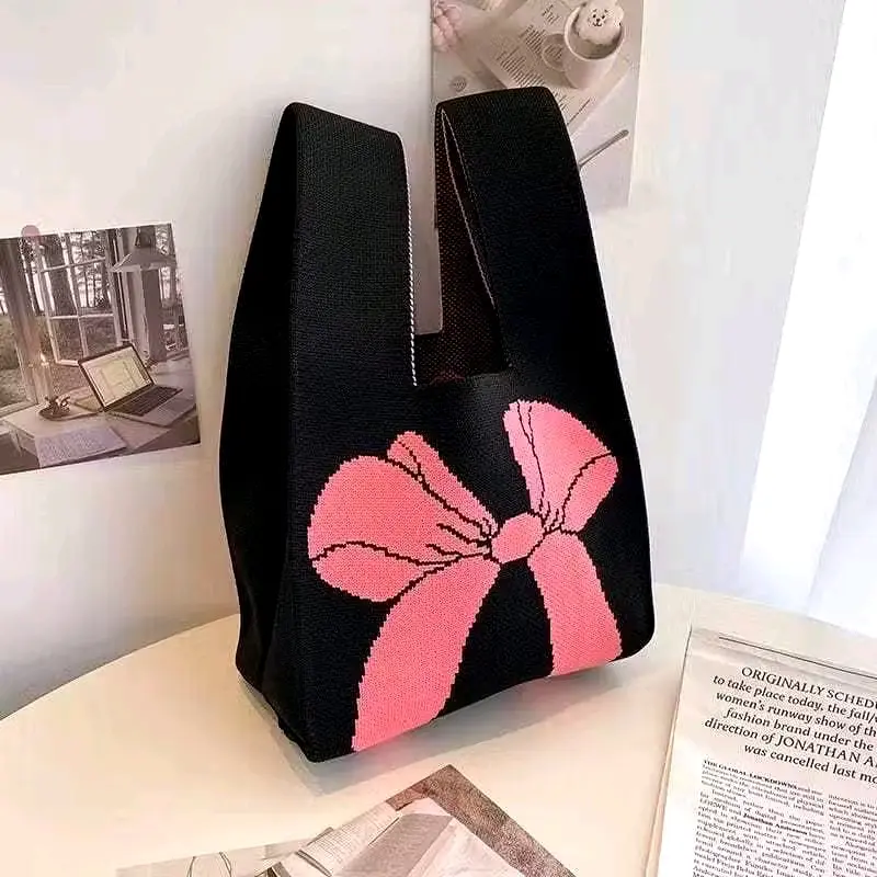 Tas Knot Bag Korean style Tas Rajut Ukuran 35*20 Kanvas 4