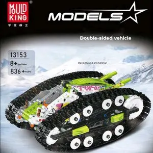 Mould King 13036 Mini Tank RC Track Stunt Car Red