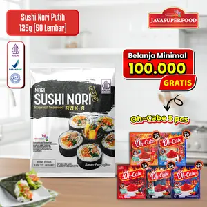 Sushi Nori PUTIH Seaweed Rumput Laut Panggang HALAL 5/10/20/50 Sheets/lembar