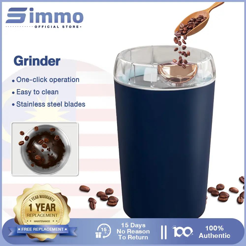 SIMMO Multi-function Grinder Portable Electric Grinder Strong Power Machine For Beans Nuts Seeds Grain Crushing Food Processor Blender