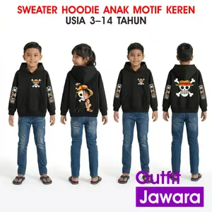 Sweater Hoodie Anak Motif Keren Anak cewek dan cowok usia 3-14 tahun
