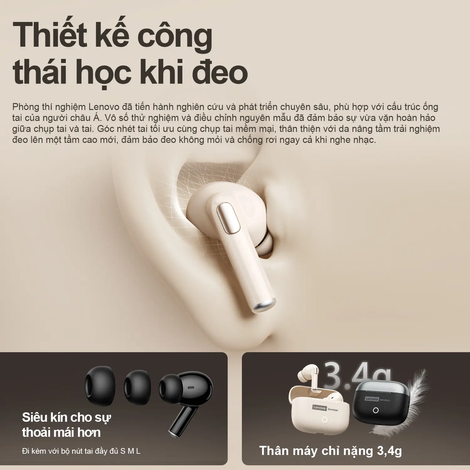 Tai Nghe Bluetooth Lenovo-LE221, Chất Lượng Âm Thanh Chính Hãng Cao Cấp AAC, Ống Loa Composite 13Mm, Được Nghiên Cứu Kỹ Từng Chi Tiết, Hiệu Ứng Âm Thanh Cấp Độ Hdmax | BigBuy360 - bigbuy360.vn