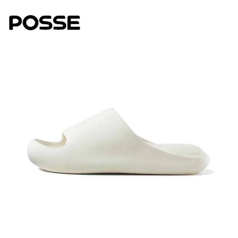 POSSE-【COD Transportasi cepat】36-45 Sandal Slipper Fashion Kekinian Karet EVA Sandal Platform Indoor & Outdoor Sandal Rumah Cocok untuk pria dan wanita 0