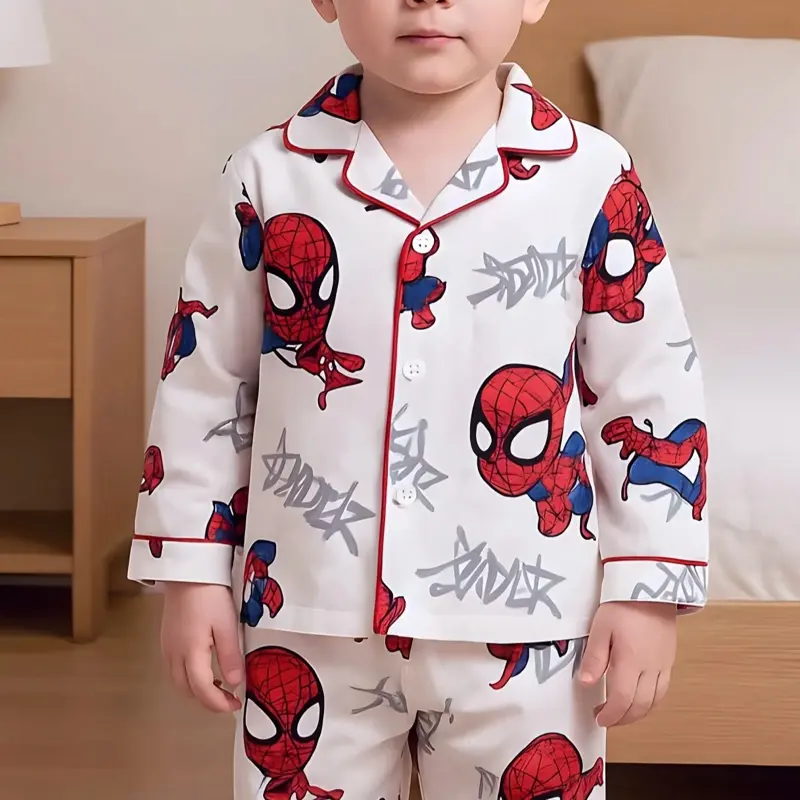 [10-57Kg] Đồ Bộ Pijama Bé Trai Họa Tiết Hoạt Hình Vải Lụa 3D Cao Cấp , Mềm Mịn Mát , Thấm Hút Mồ Hôi Tốt - ThaoVySleepwear 4