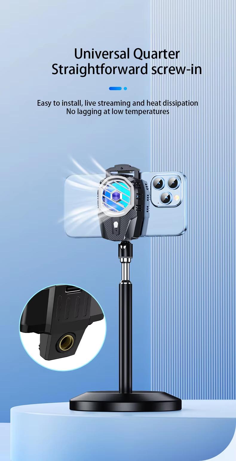 Product Introduction of X91 LED Wireless Mobile Phone Semiconductor Refrigeration Radiator Gaming/Live Streaming Heat Sink 1