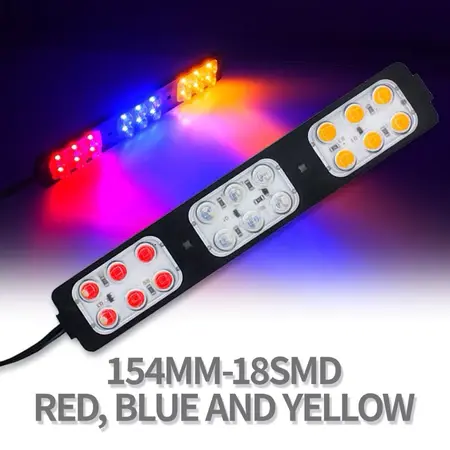 PROMO!!! 12/24Volt Lampu Led Kolong Modul Kedip Strobe Grill Depan Variasi Motor Mobil Truk Waterproof Universal