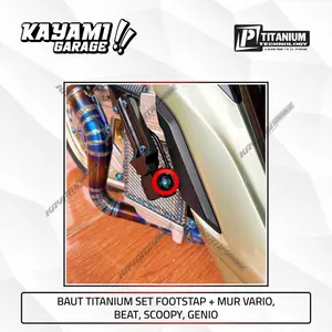 Baut + Mur Titanium Footstap universal