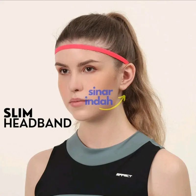 Mini HairBand Sport Anti Slip Sport Headband ikat Kepala Olahraga Yoga Unisex Bandana 1