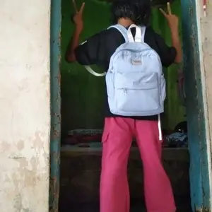 Yuki Asfour - Tas Sekolah Kuliah Mini Ransel Kecil Parasut Anti Air Fashion Bahan PVC Water Resistant dengan 2 Ruang Penyimpanan dan Tali Adjustable Backpack