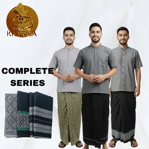 Sarung Tenun Kresna Hitam Dewasa Kemasan Dus Plastik Murah Berkualitas