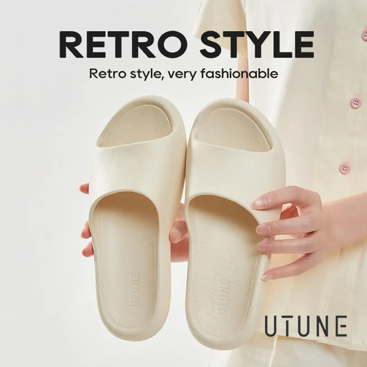 【LIVE STREAM】UTUNE Dép Nữ Đi Trong Nhà, Êm Ái, Nhẹ, Chống Trượt, Phù Hợp Đi Trong Nhà & Phòng Tắm