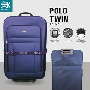 Koper 28 inch Polo Ukuran Bagasi  - Jumbo - Tas Travel - Anti Air - 2 Roda - Bisa Diperluas - Polo - Murah - Premium - Bahan Softcase  - Anti Pecah - Bergaransi - Koper Cowok - Koper Cewek - Roda 2 - Bayar di Tempat - Tas Koper - 28 inch Pria Wanita