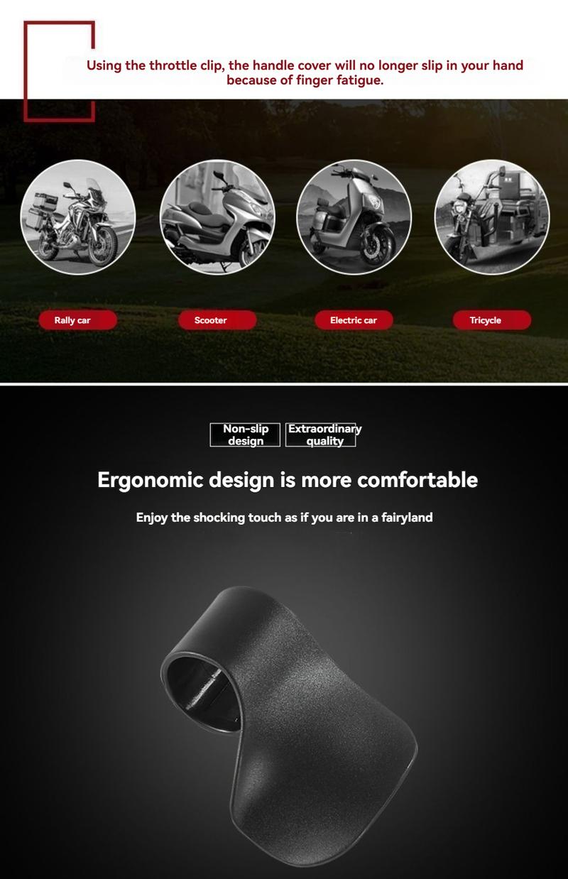 Product Introduction of Throttle booster motorcycle electric rider handlebar universal cruise control throttle clip universal labor saver 1