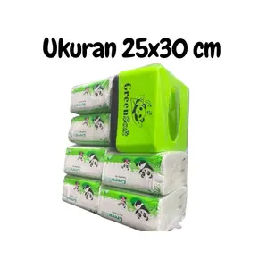 GreenSoft GRATIS BOX tisu isi 6 gratis tempat tissue tissue serbaguna facial tisu dengan desain lucu panda