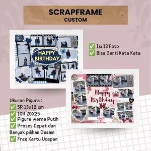 Scrapframe Custom | Scrapframe | memories frame | Scrapframe 2D | Foto custom scrapframe | kado Ulang tahun | Kado wisuda | Kado Anniversary